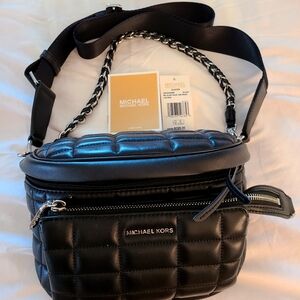 MICHAEL Michael Kors Slater Medium Quilted Leather Sling Pack NEW